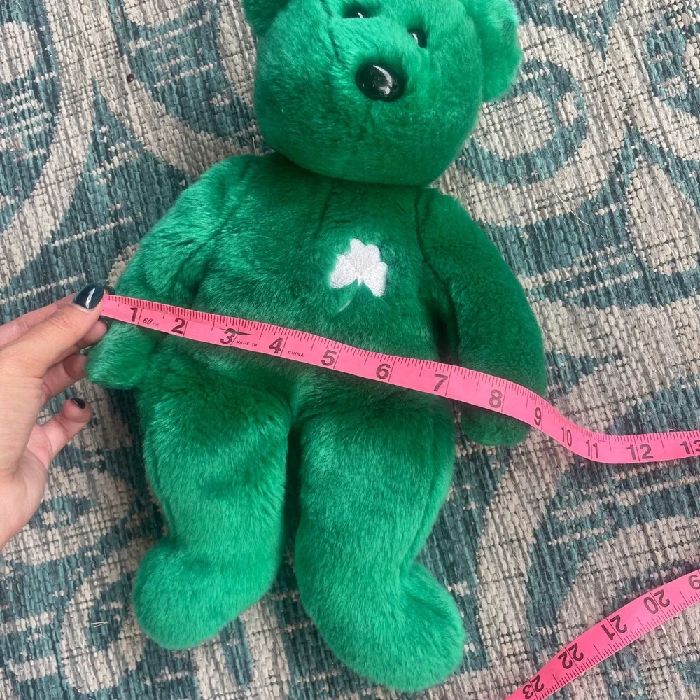 The Beanie Buddy ERIN Green Bear Shamrock St. Patrick's‎ Day 1998 - Size 14